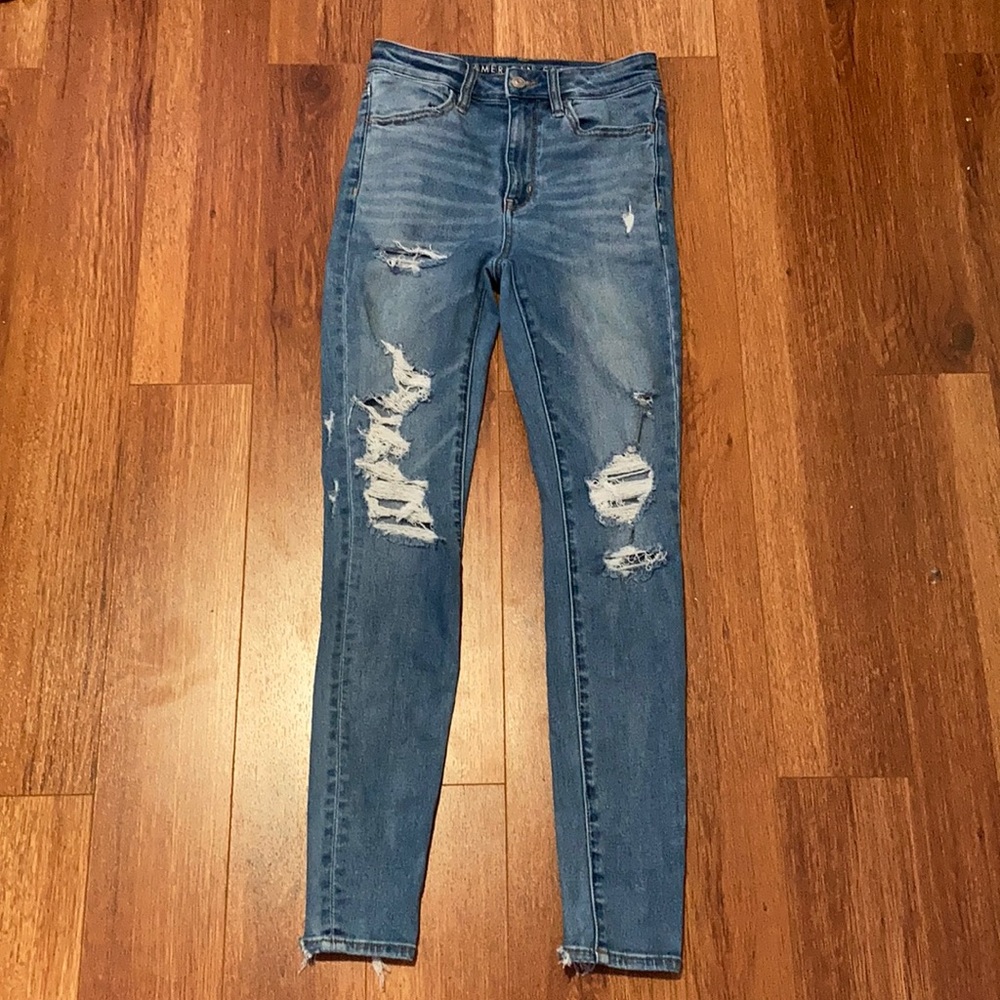 light blue jeans